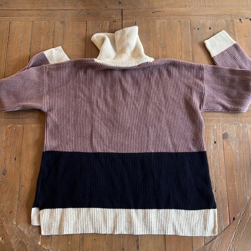 Madewell glenbrook half zip colorblock sweater - Picture 8 of 14